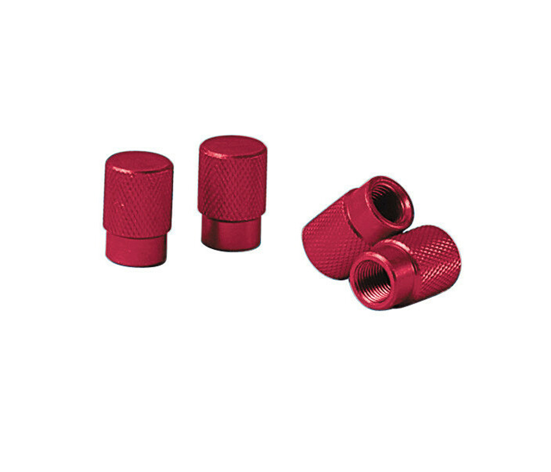 TAMPAS VÁLVULAS JANTE ALUMÍNIO VERMELHAS LAMPA