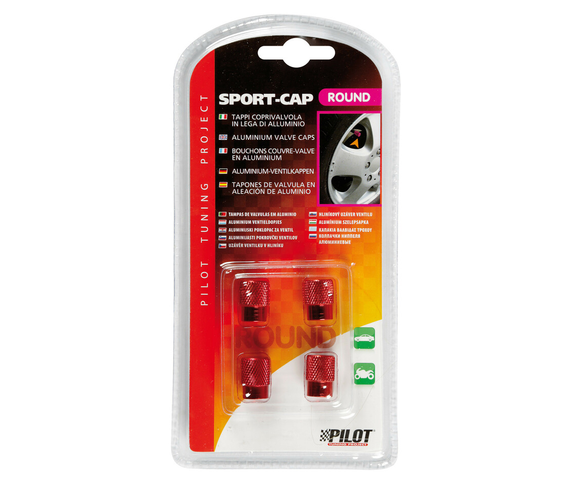 TAMPAS VÁLVULAS JANTE ALUMÍNIO VERMELHAS LAMPA