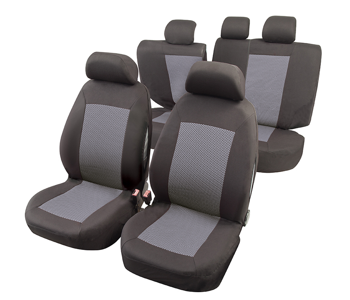 CAPAS DE BANCO PARA CARROS 5 LUGARES CINZA MILAN T2 BASIC