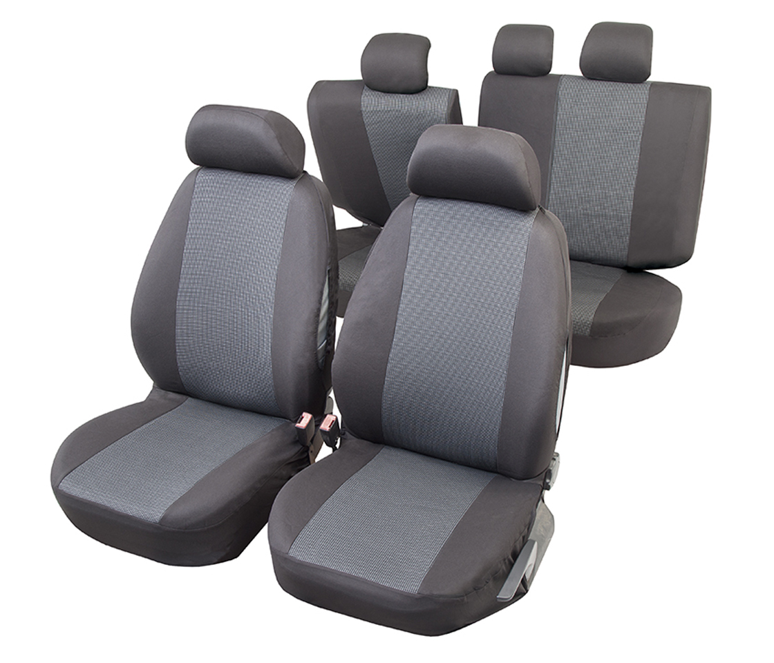 CAPAS DE BANCO PARA CARROS 5 LUGARES CINZA ATENAS T3 BASIC