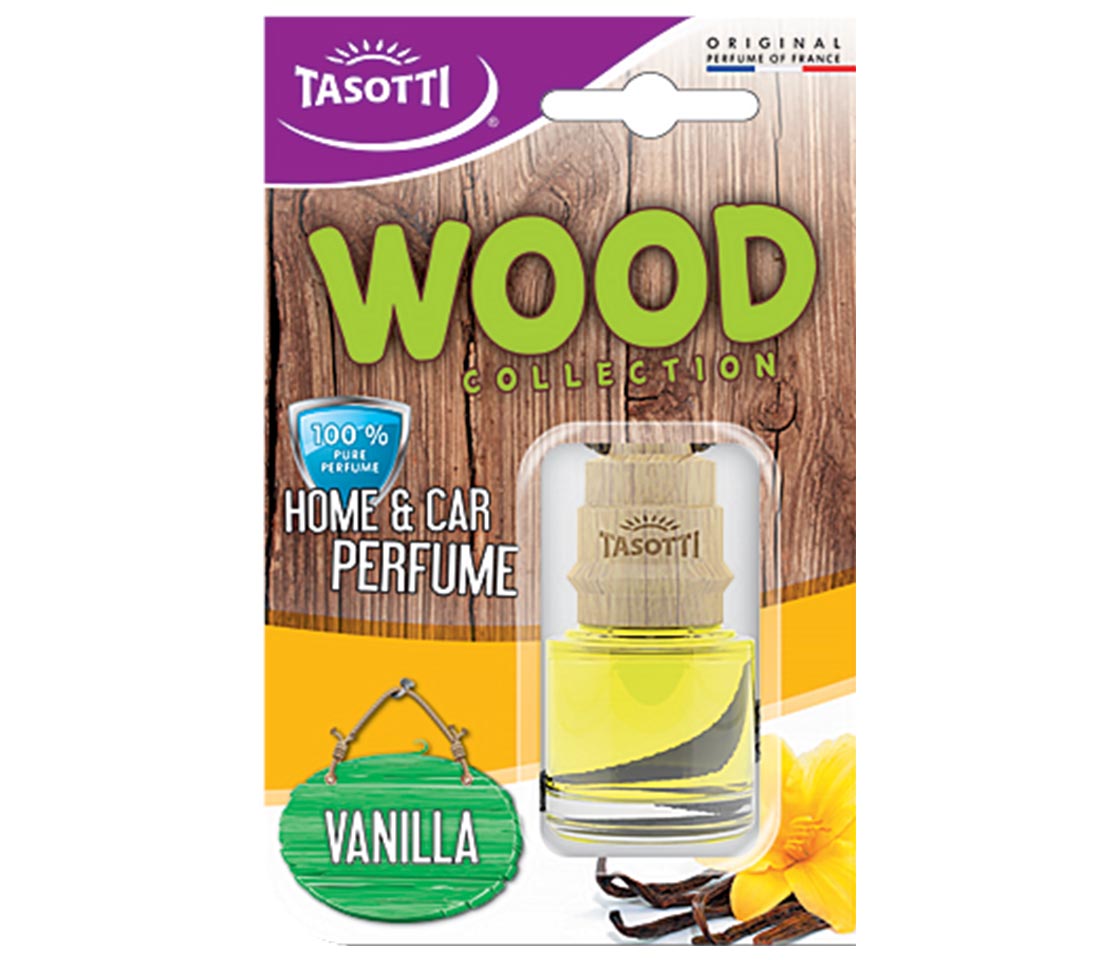 AMBIENTADOR TASOTTI WOOD 7ML VANILLA PARA CARRO & CASA