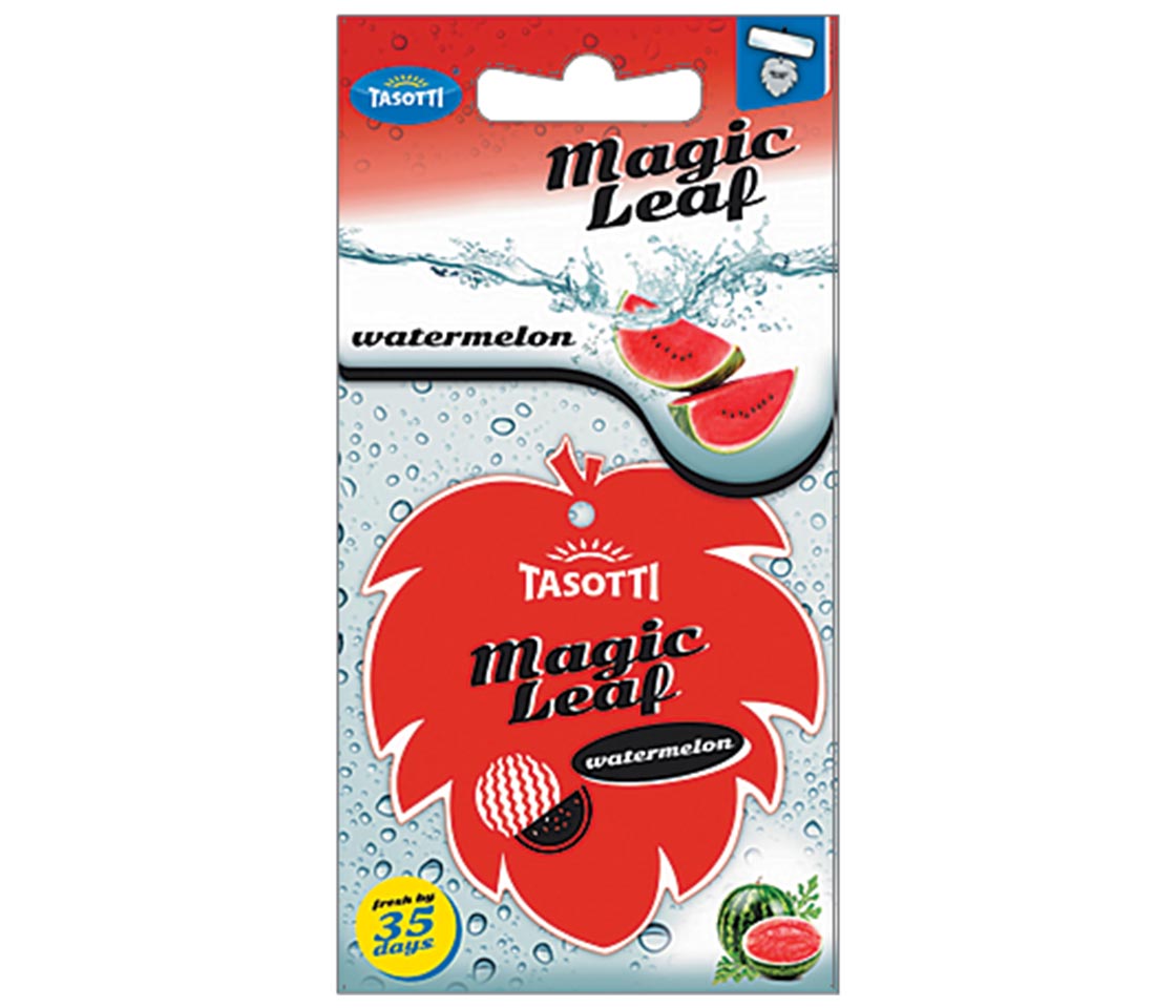 AMBIENTADOR TASOTTI MAGIC LEAF WATERMELON PARA CARRO & CASA AMBIENTADOR TASOTTI MAGIC LEAF WATERMELON PARA CARRO & CASA