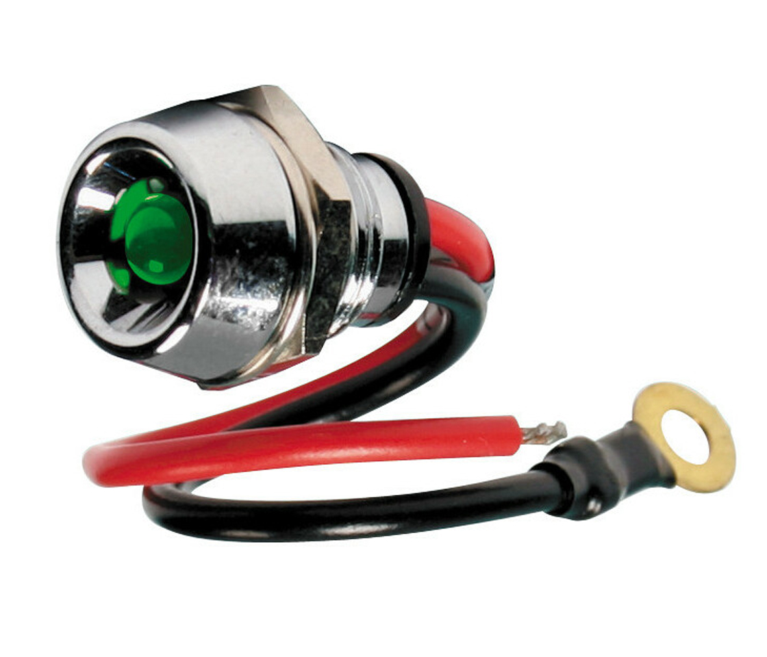 LED INDICADOR VERDE 12/24V - 15A      45581 LAMPA