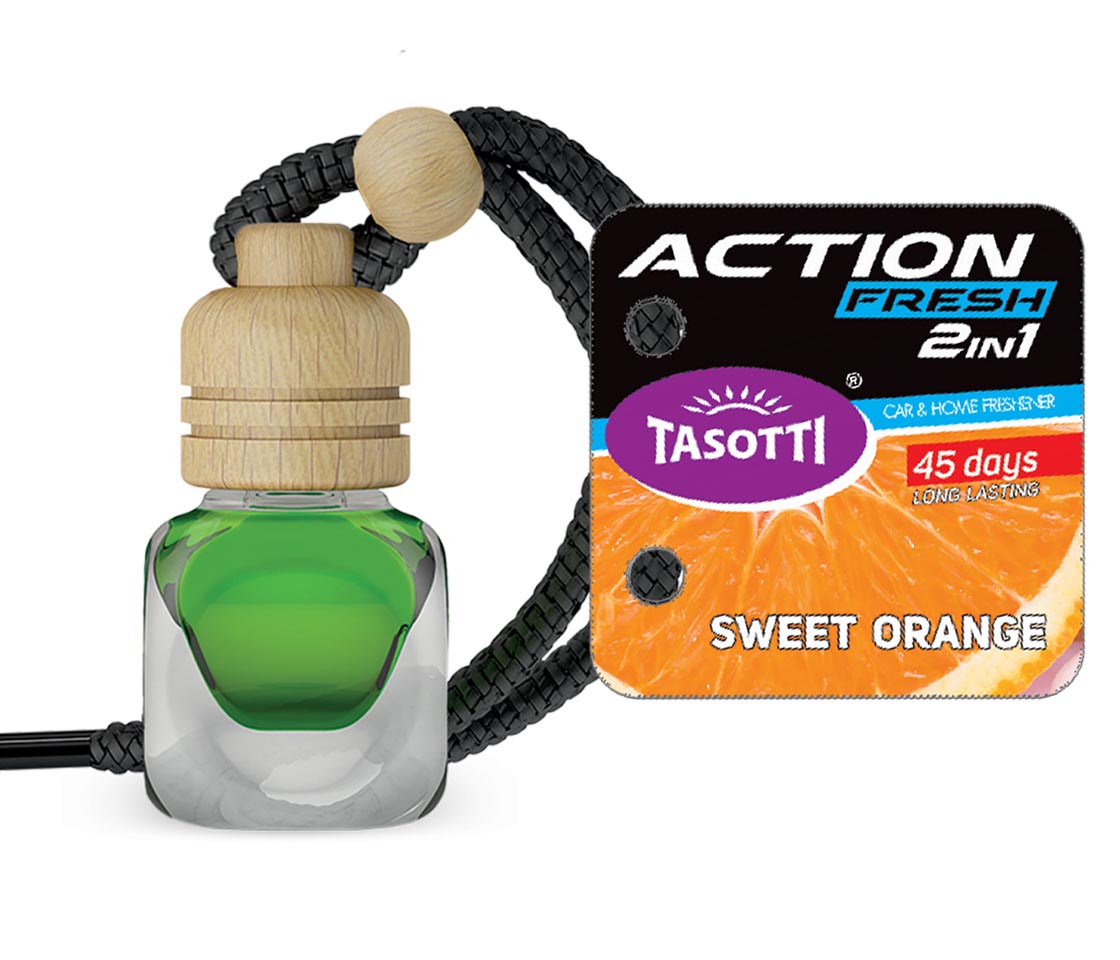 AMBIENTADOR TASOTTI ACTION FRESH SWEET ORANGE PARA CARRO & CASA