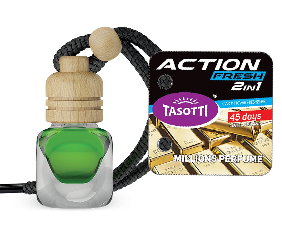 AMBIENTADOR TASOTTI ACTION FRESH MILLIONS PERFUME PARA CARRO & CASA