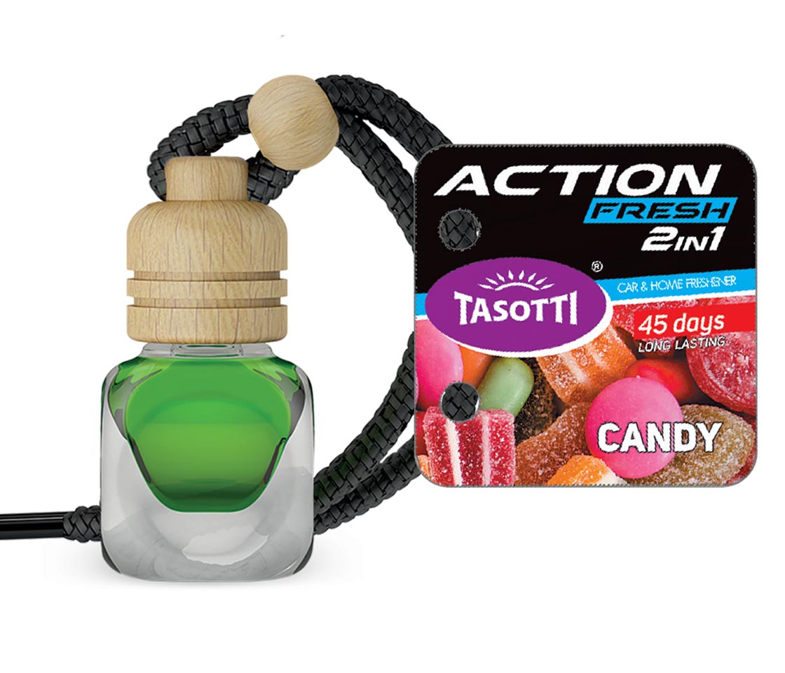 AMBIENTADOR TASOTTI ACTION FRESH CANDY PARA CARRO & CASA