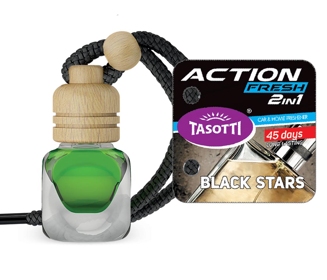 AMBIENTADOR TASOTTI ACTION FRESH BLACK STARS PARA CARRO & CASA