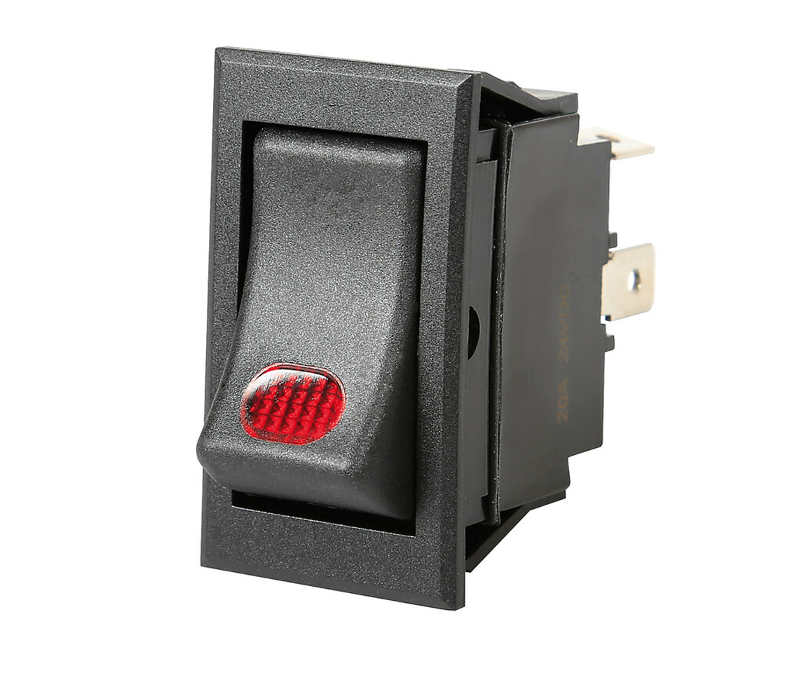 INTERRUPTOR UNIVERSAL 12V 20A LED VERMELHO INTERRUPTOR UNIVERSAL 12V 20A LED VERMELHO