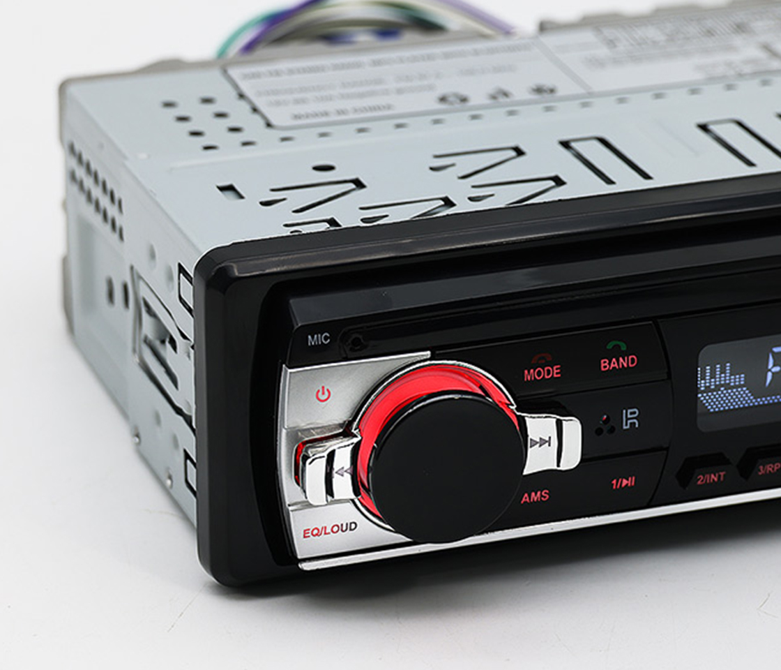 AUTO RÁDIO MP3 BLUETOOTH DUAL USB SINGLE RED