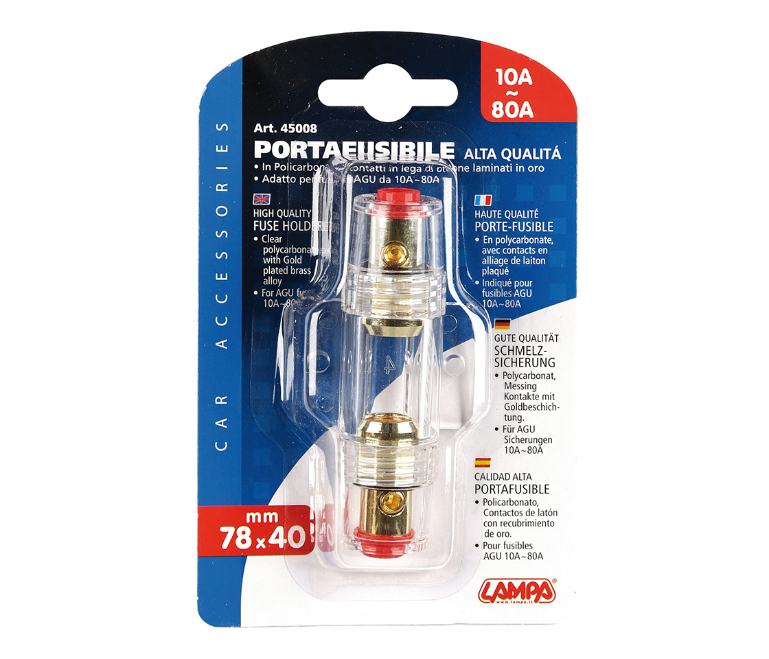 PORTA FUSÍVEIS 10A ~ 80A 45008 LAMPA