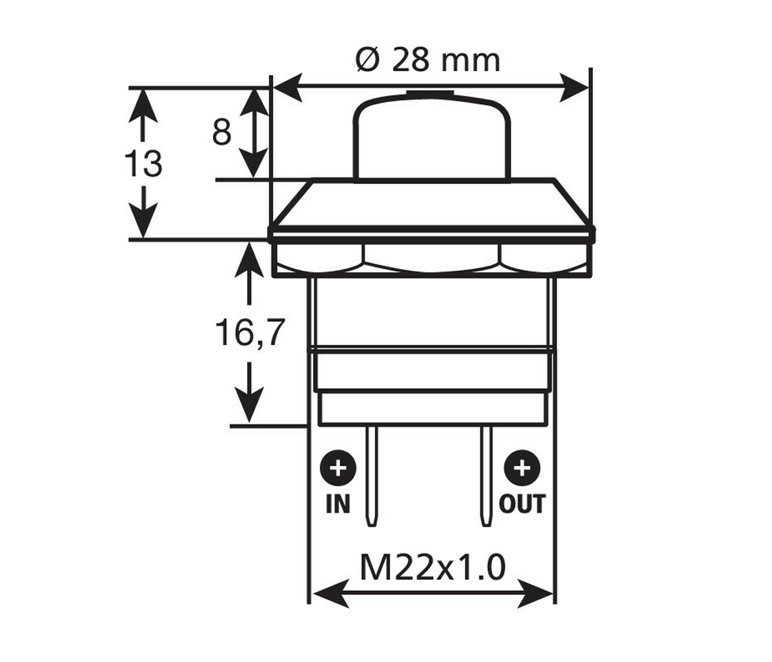 BOTAO START 12/24V 10AH 45555 LAMPA
