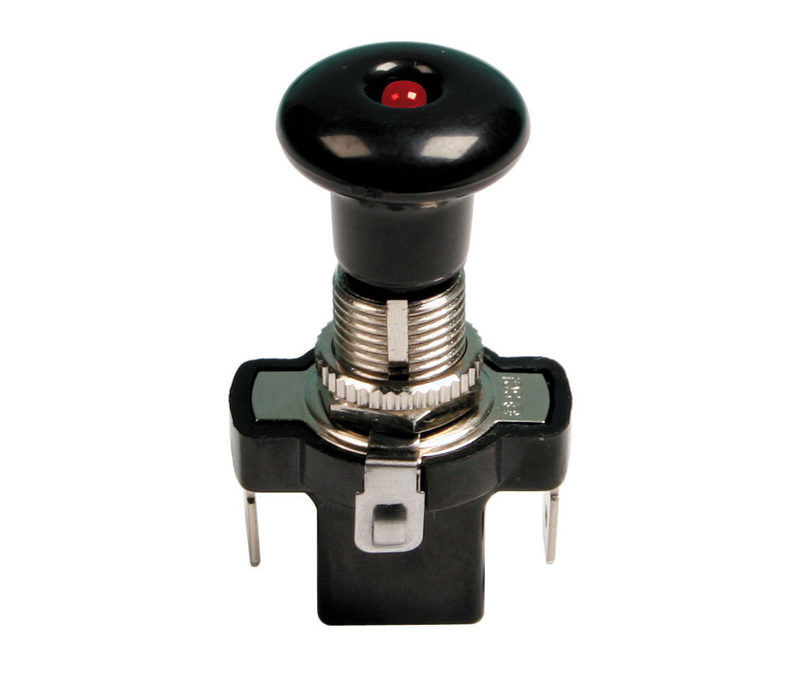 INTERRUPTOR TIPO PUSH-PULL | LED VERM. | 10A 45570 LAMPA