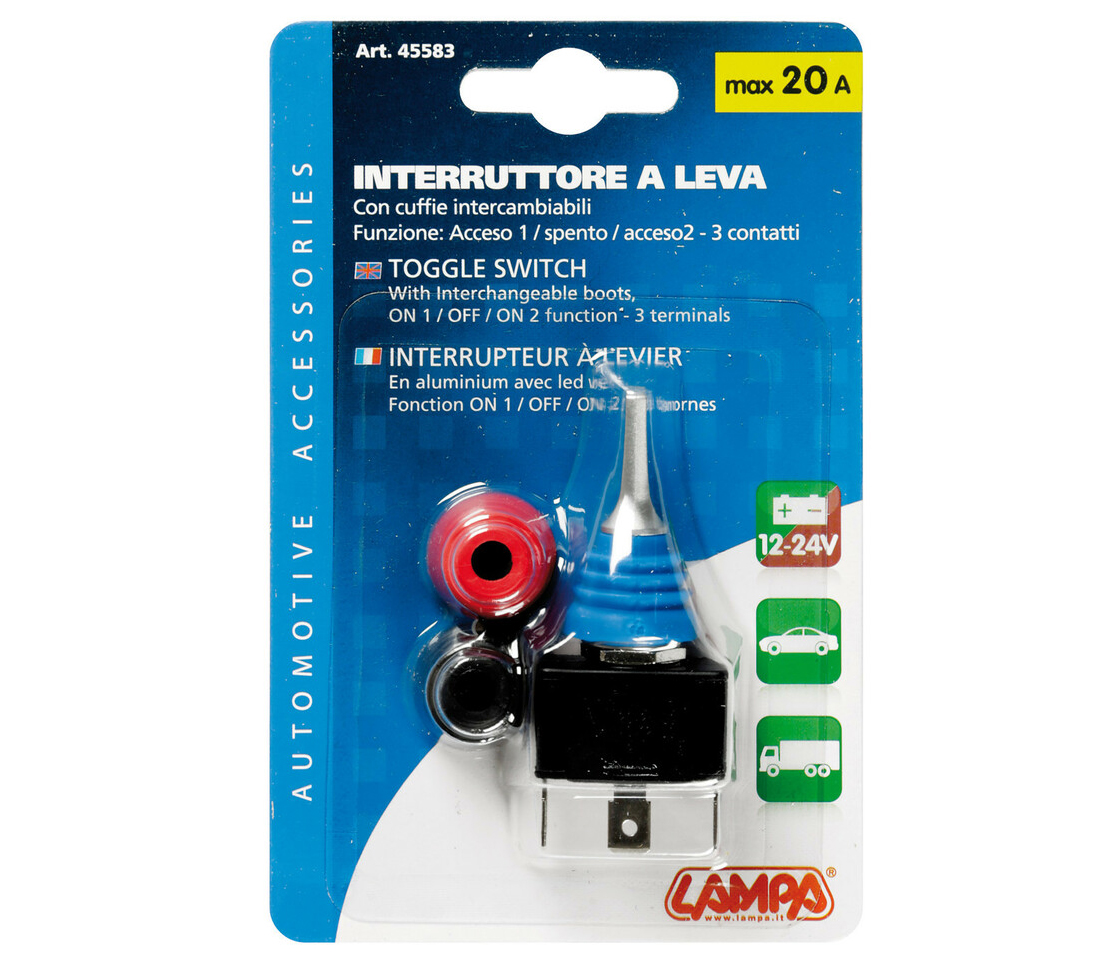 INTERRUPTOR UNIVERSAL 12-24V 3 CORES 45583 LAMPA