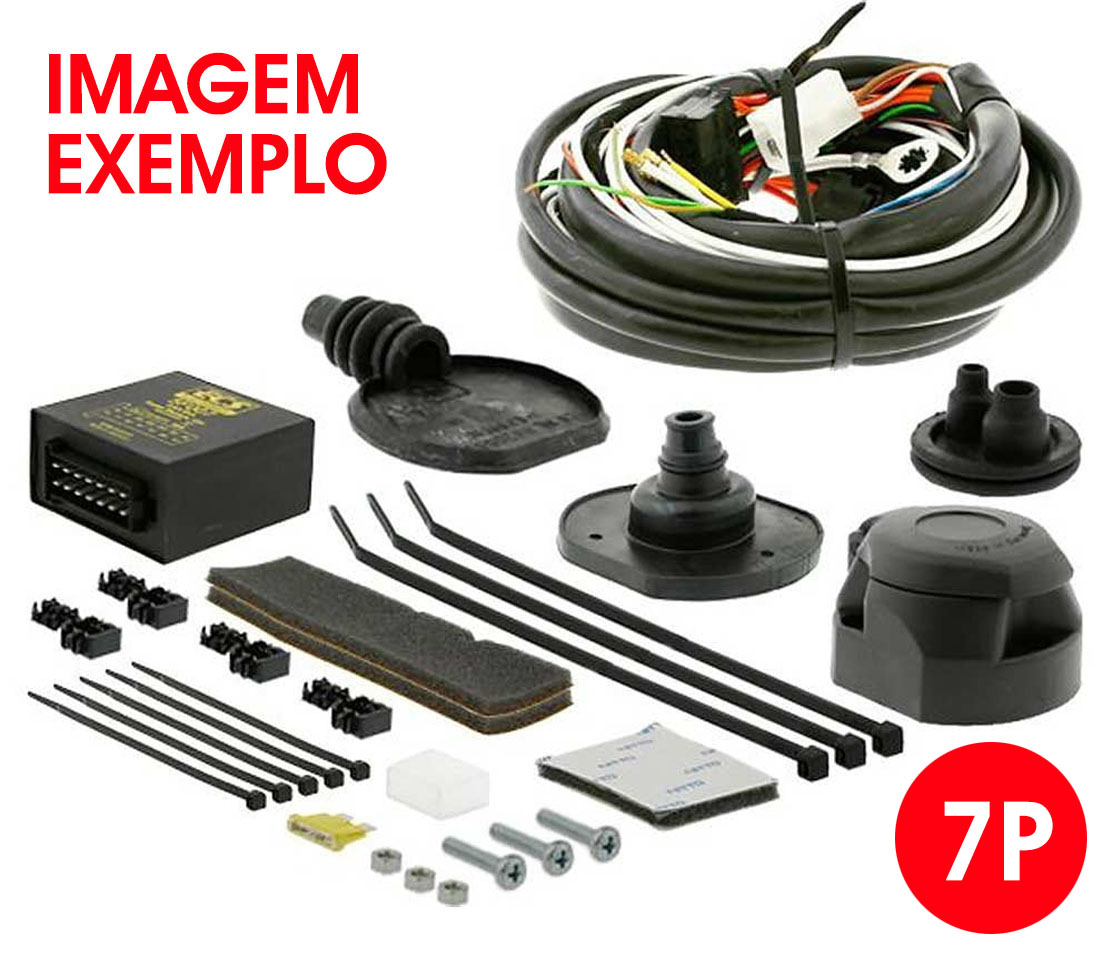  KIT ELÉCTRICO UNIVERSAL 7 PINOS COM MODULO