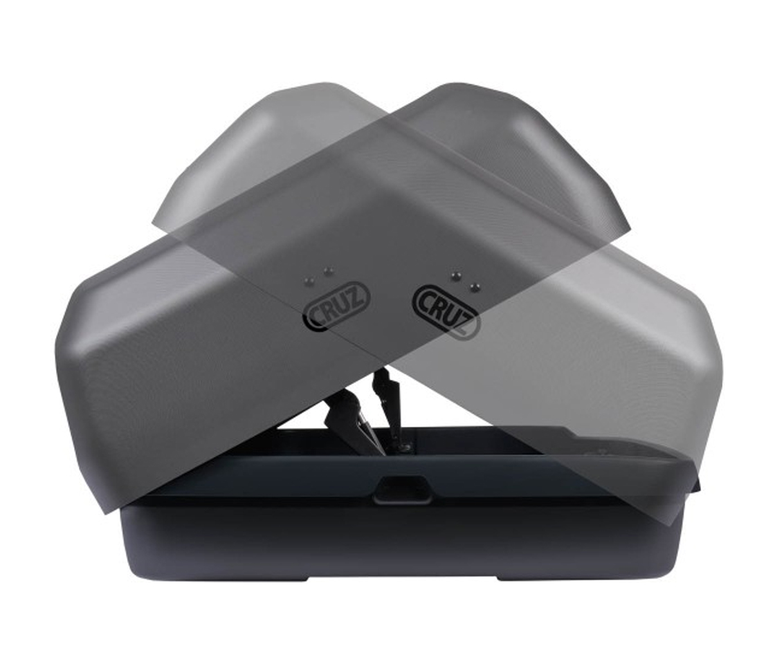 MALA/BAGAGEIRA/COFRE TEJADILHO 550L CRUZ PADDOCK CINZA TEXTURADO 