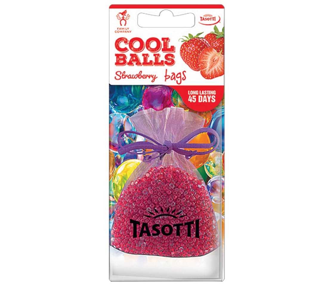 AMBIENTADOR TASOTTI COOL BALLS STRAWBERRY PARA CARRO & CASA