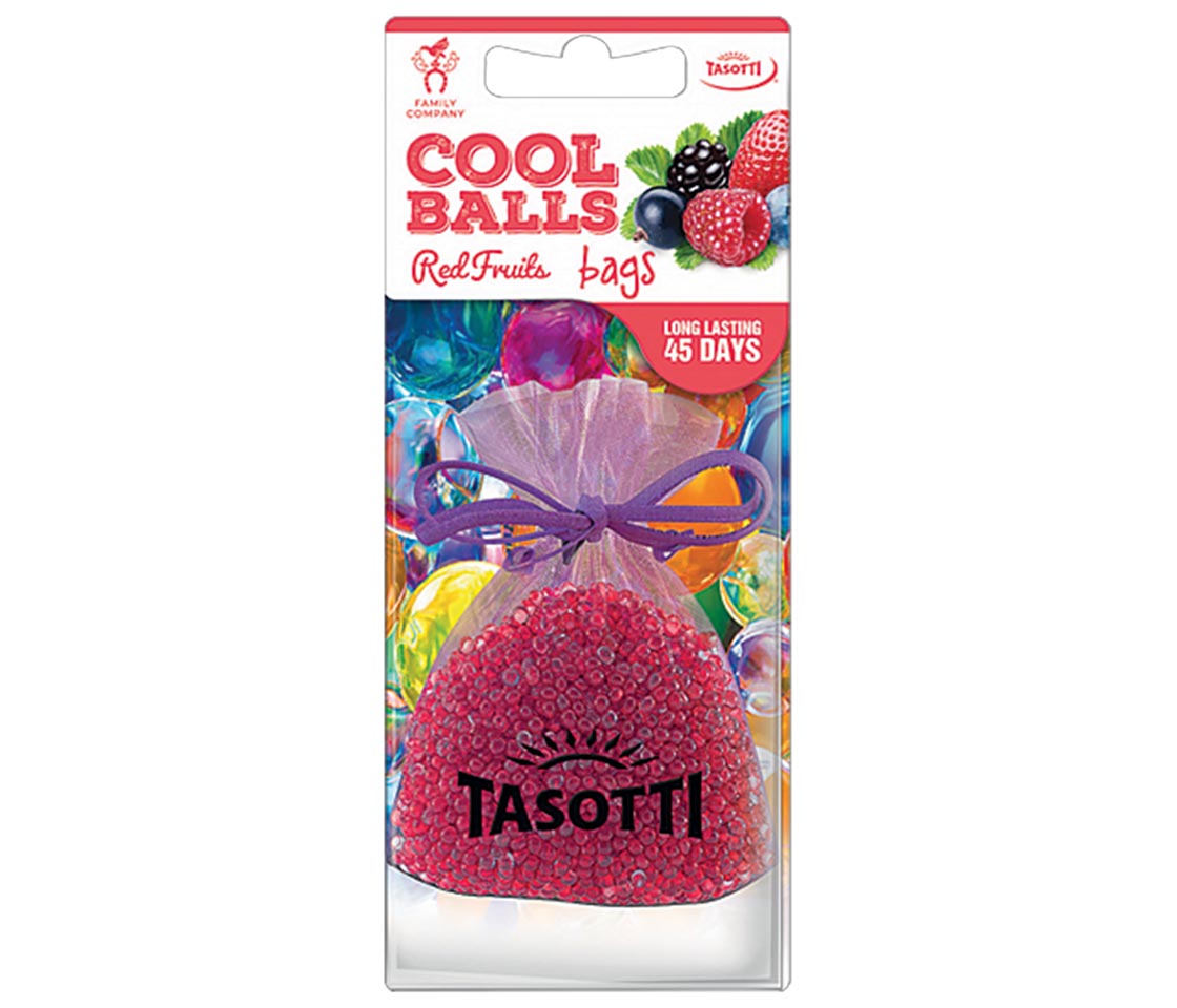 AMBIENTADOR TASOTTI COOL BALLS RED FRUITS PARA CARRO & CASA