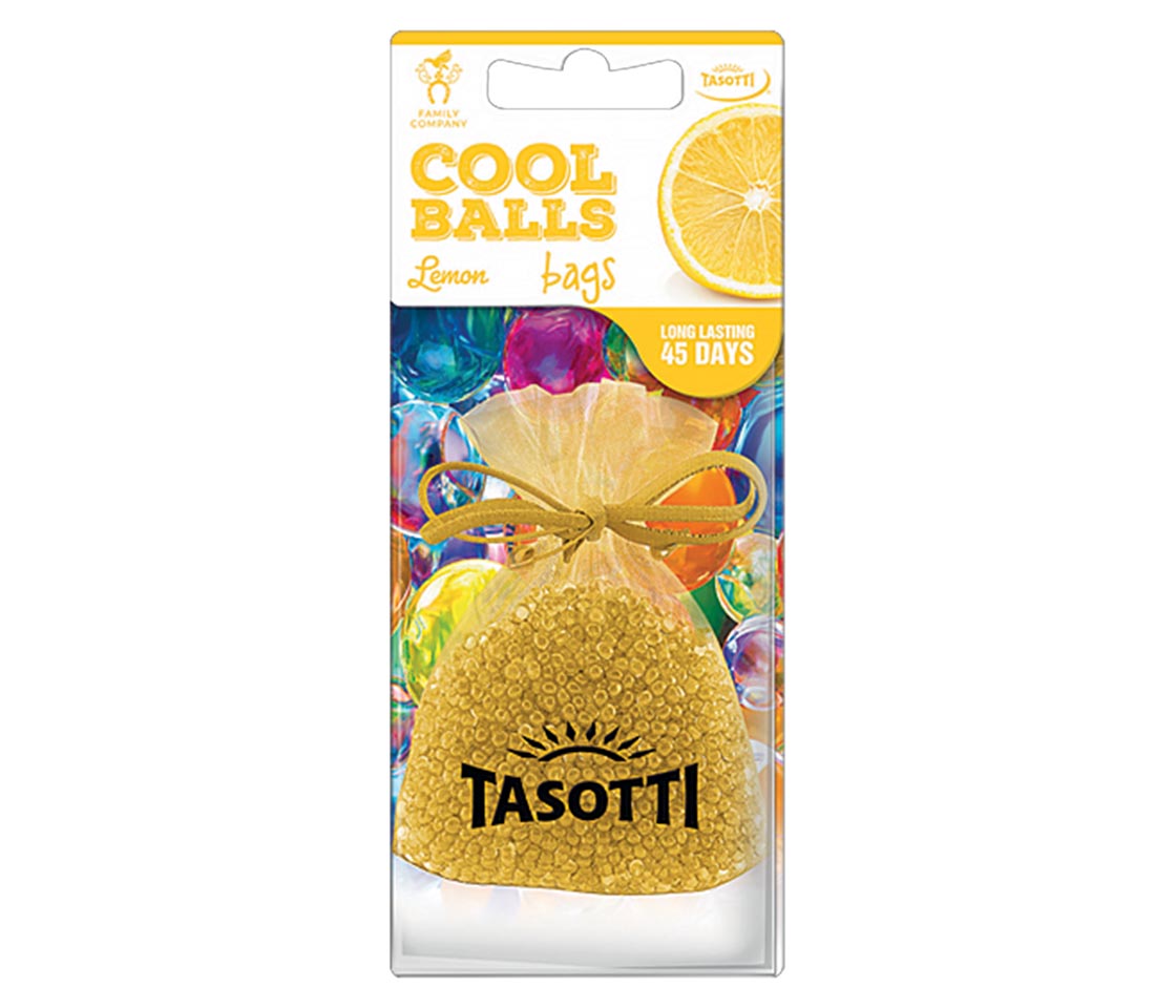 AMBIENTADOR TASOTTI COOL BALLS LEMON PARA CARRO & CASA