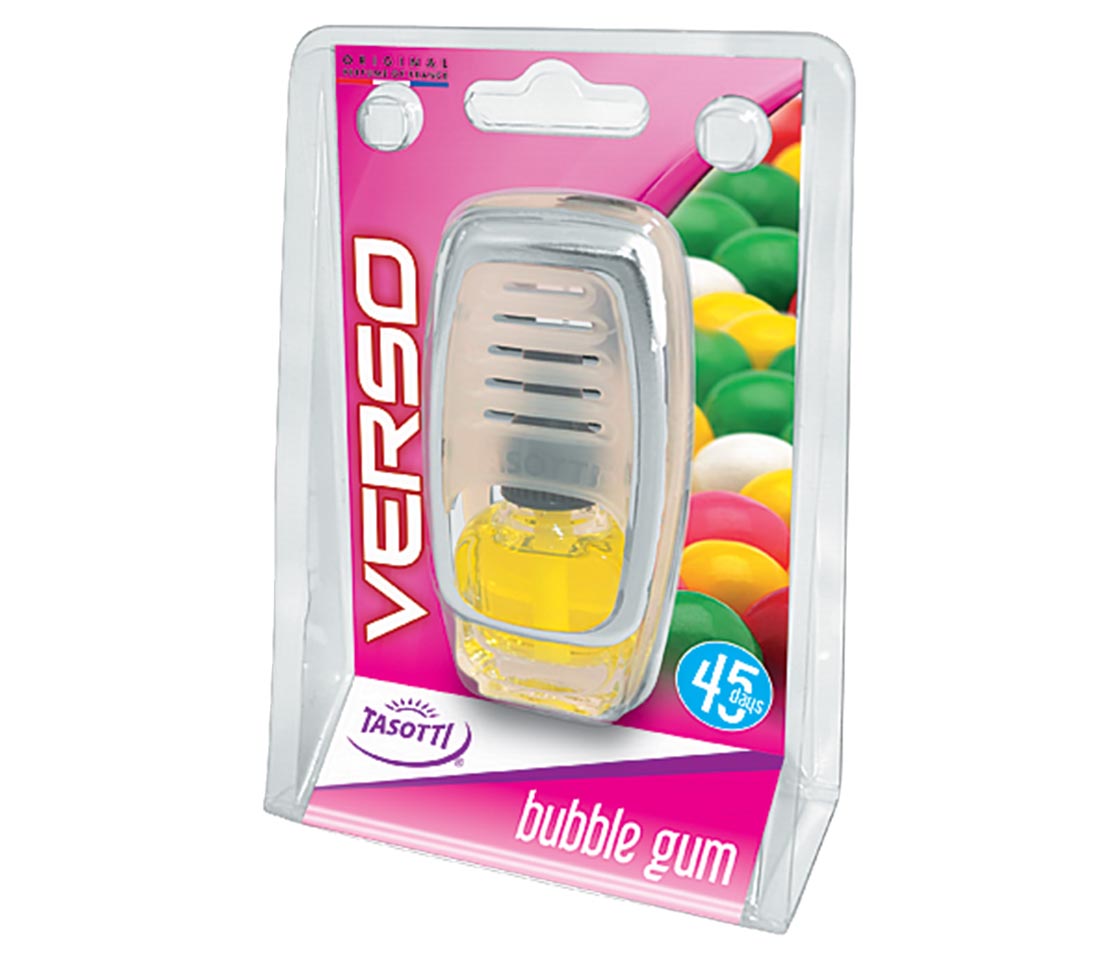 AMBIENTADOR TASOTTI VERSO BUBBLE GUM PARA CARRO