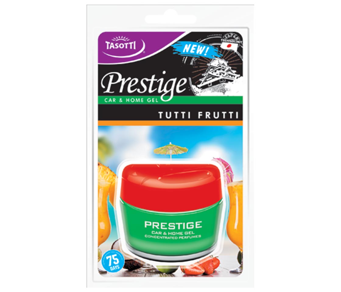 AMBIENTADOR TASOTTI GEL PRESTIGE TUTTI FRUTTI PARA CARRO & CASA