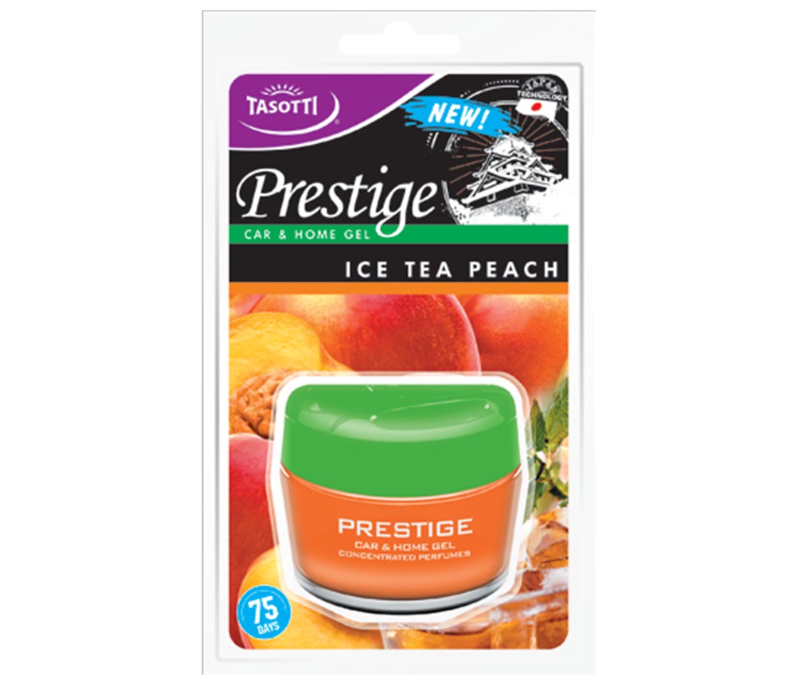 AMBIENTADOR TASOTTI GEL PRESTIGE ICE TEA PEACH PARA CARRO & CASA