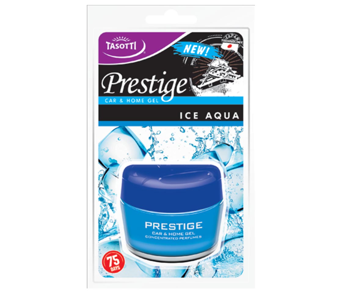 AMBIENTADOR TASOTTI GEL PRESTIGE ICE AQUA PARA CARRO & CASA