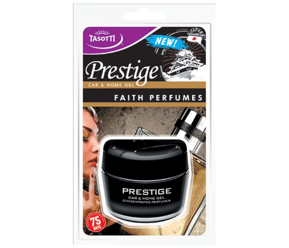 AMBIENTADOR TASOTTI GEL PRESTIGE FAITH PERFUME PARA CARRO & CASA