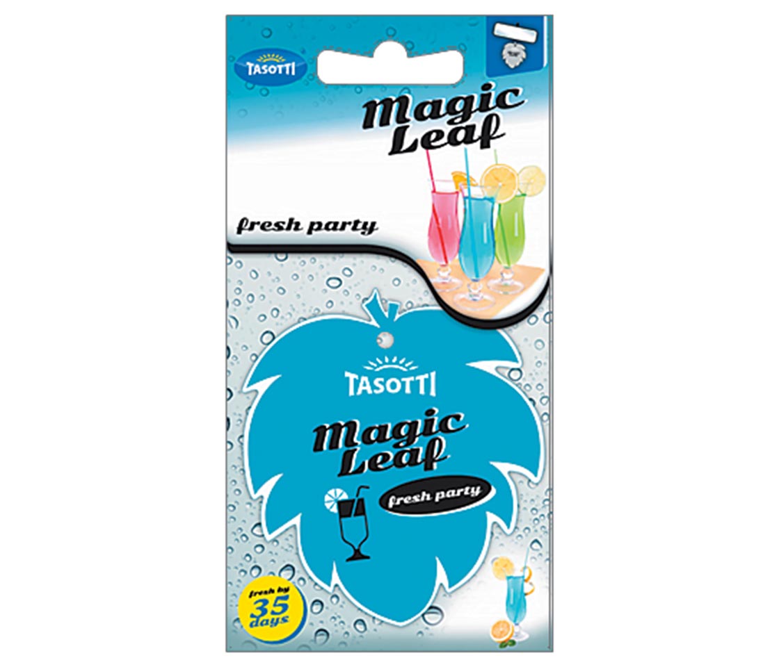 AMBIENTADOR TASOTTI MAGIC LEAF FRESH PARTY PARA CARRO & CASA