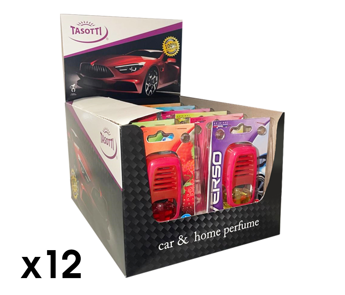 DISPLAY 12 AMBIENTADORES TASOTTI VERSO PARA CARRO