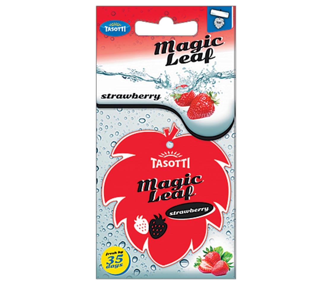 AMBIENTADOR TASOTTI MAGIC LEAF STRAWBERRY PARA CARRO & CASA AMBIENTADOR TASOTTI MAGIC LEAF STRAWBERRY PARA CARRO & CASA