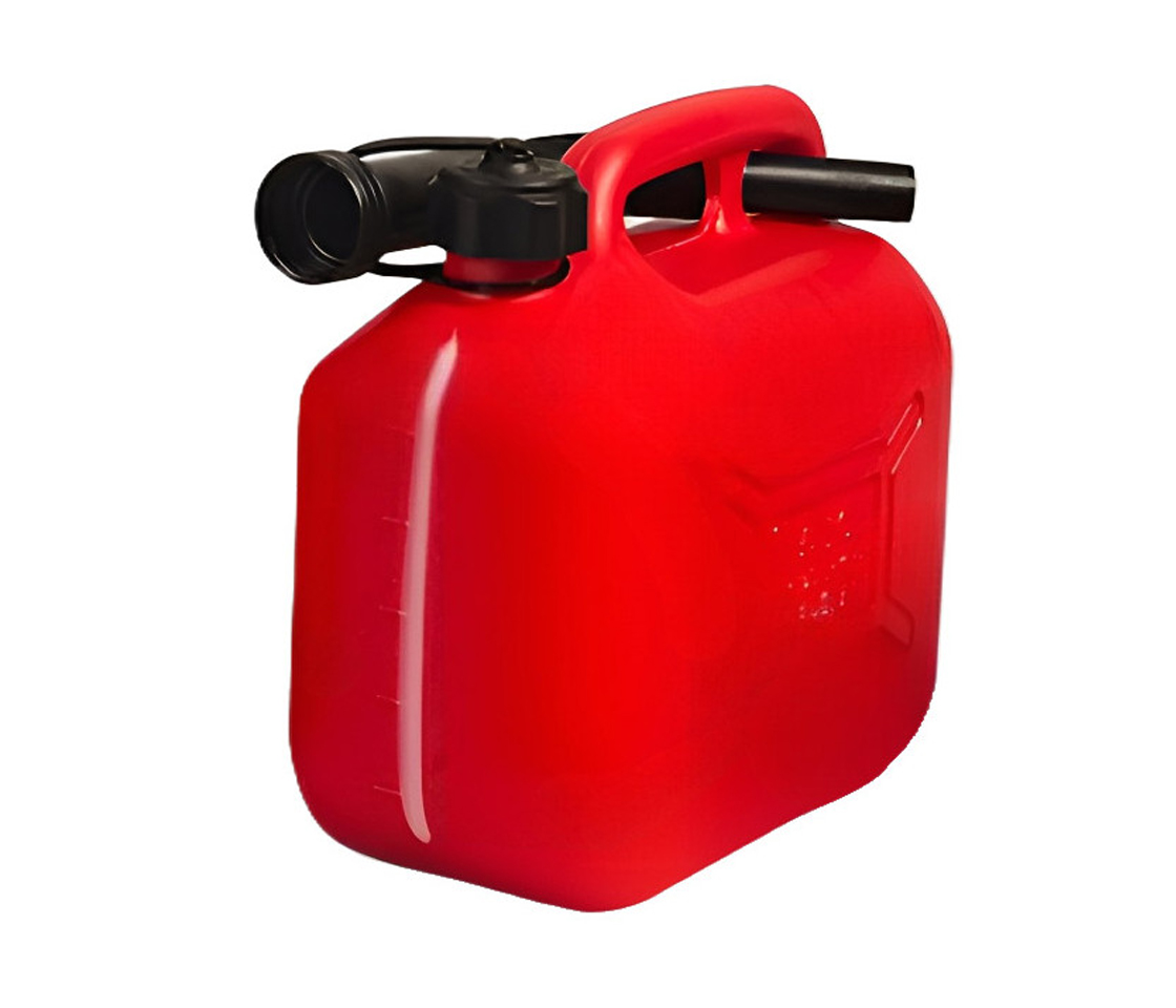JERRYCAN PLÁSTICO VERMELHO 5L HOMOLOGADO