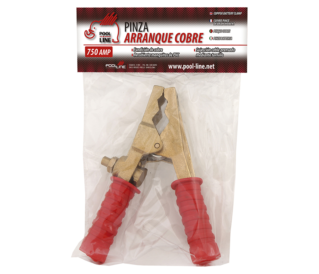 ALICATE PARA CABOS BATERIA/DESEMPANAGEM 750A VERMELHO EM SACO