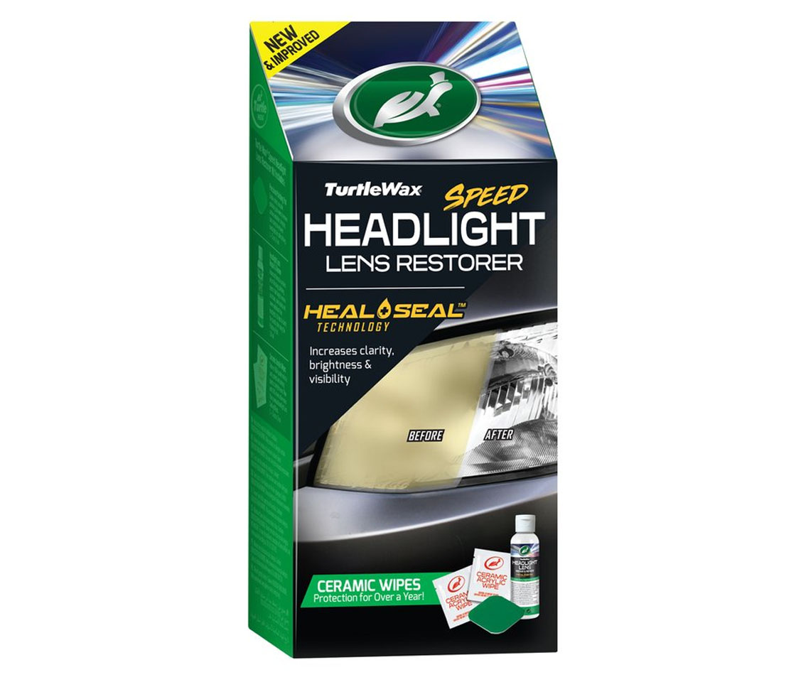 KIT RESTAURO / RENOVAÇÃO FARÓIS TURTLE WAX SPEED HEADLIGHT