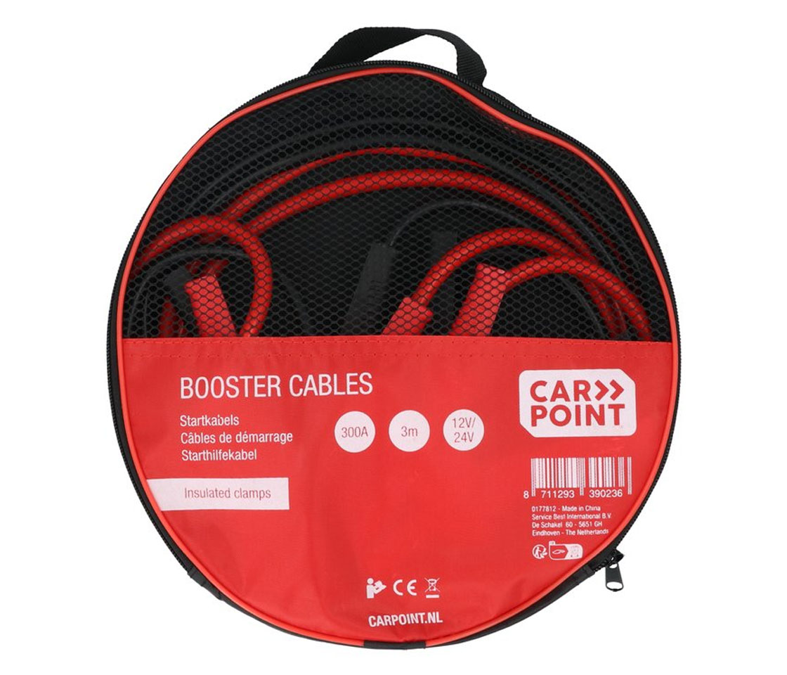 CABOS BATERIA / DESEMPANAGEM 12/24V 300CM 300A ALICATE ISOLADO 0177812