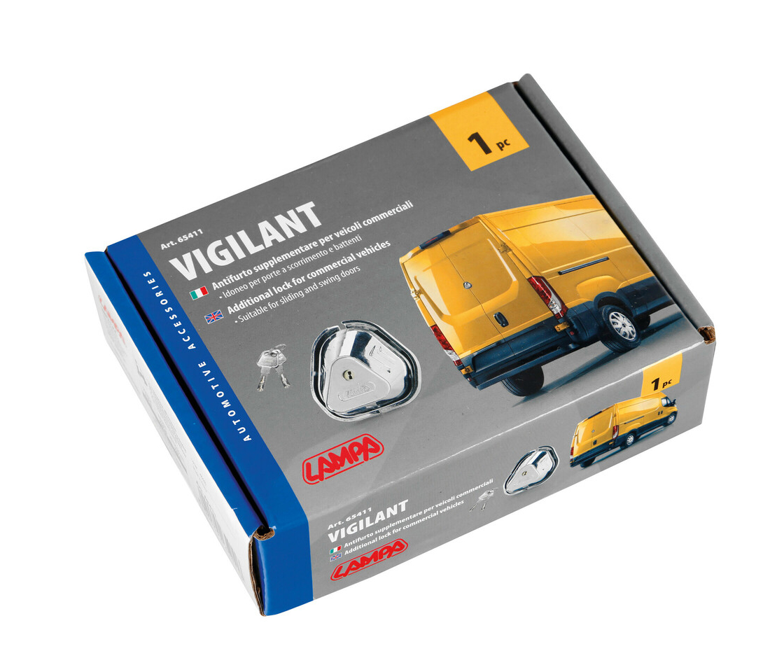 FECHO DE SEGURANÇA EXTRA PARA VEÍCULOS COMERCIAIS, VIGILANT LAMPA 65411