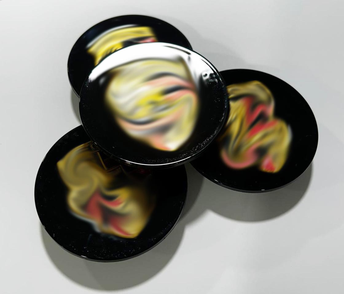 TAMPA CENTRO JANTE PLÁSTICA  PORSCHE TIPO ORIGINAL PRETA CONCAVA INVERTIDA ENCAIXE 60MM