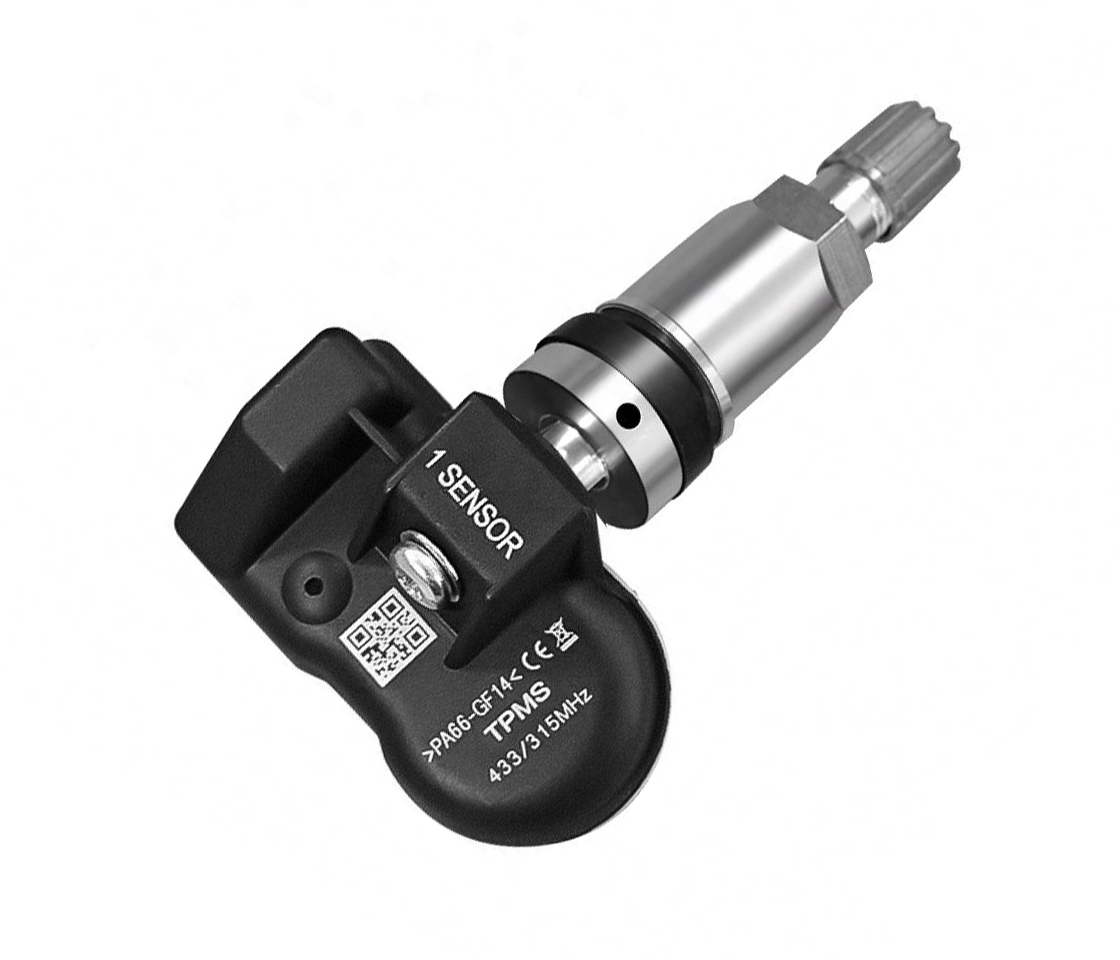 VÁLVULA / SENSOR TPMS FERREIRA PRO-F PROGRAMÁVEL METALICO COR CINZA 315/433MHZ ROSCA