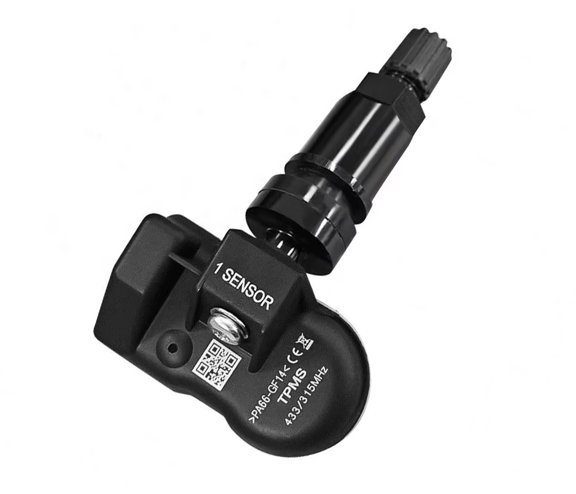 VÁLVULA / SENSOR TPMS FERREIRA PRO-F PROGRAMÁVEL METALICO COR PRETA 315/433MHZ ROSCA