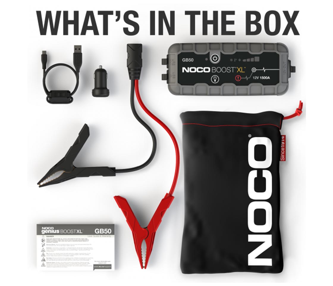 JUMPSTARTER / BOOSTER de ARRANQUE 1500A 12V NOCO PLUS XL LITHIUM GB50