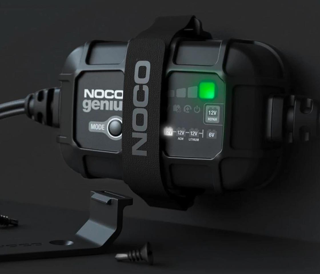CARREGADOR INTELIGENTE BATERIAS 6 e 12V NOCO 2A GENIUS 2 