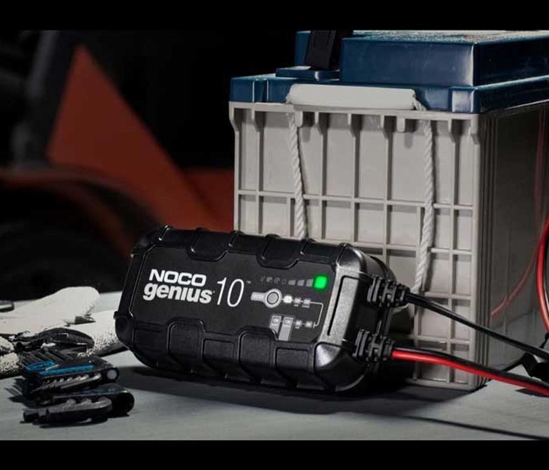 CARREGADOR INTELIGENTE BATERIAS 6 e 12V NOCO 10A GENIUS 10