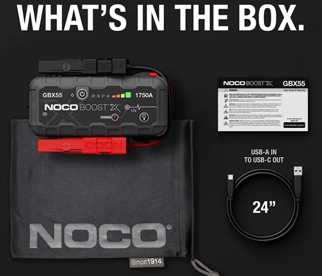 BOOSTER / JUMPSTARTER de ARRANQUE 1750A 12V NOCO BOOST X GBX55