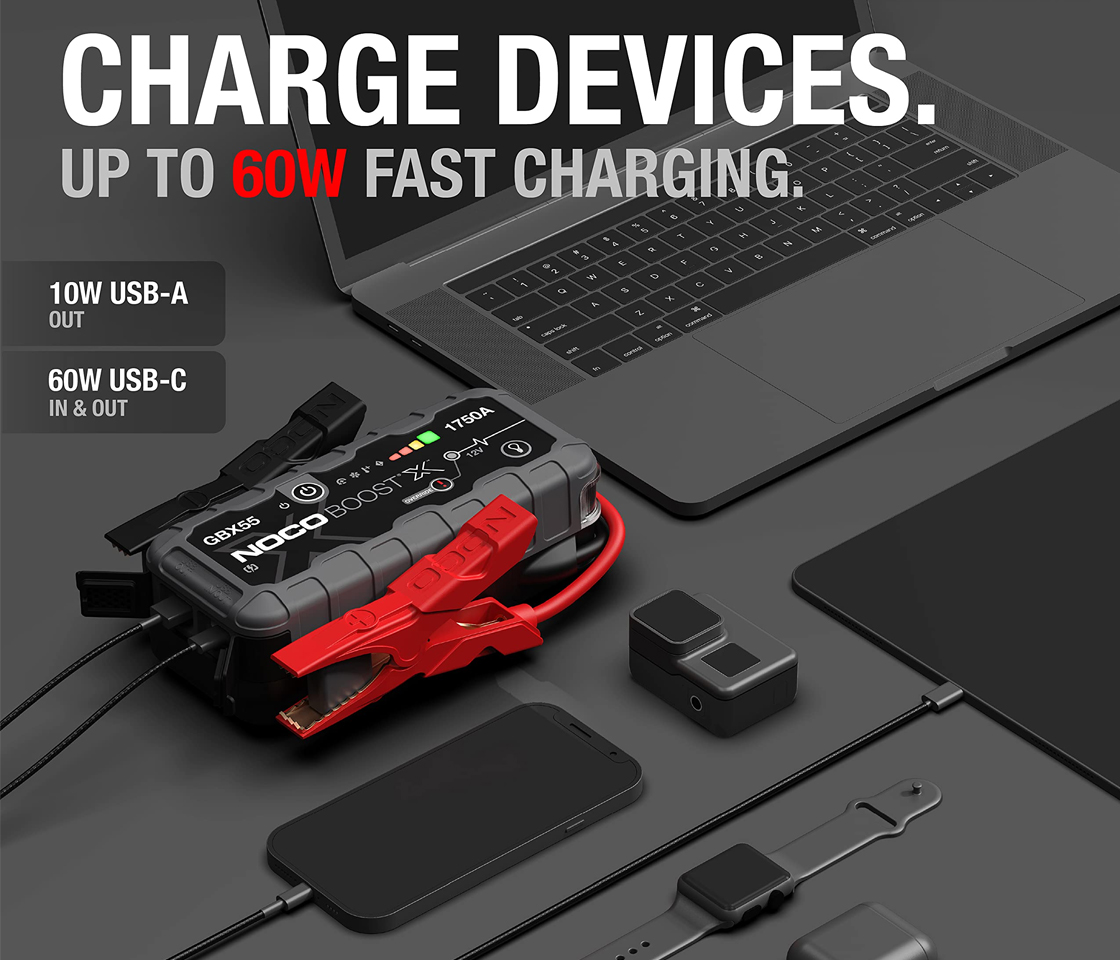 BOOSTER / JUMPSTARTER de ARRANQUE 1750A 12V NOCO BOOST X GBX55