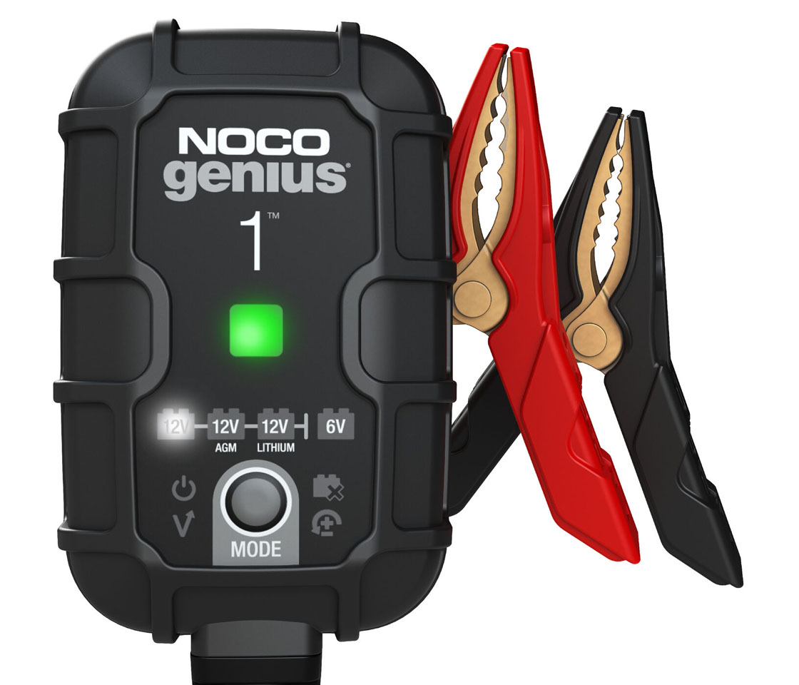 CARREGADOR INTELIGENTE BATERIAS 6 e 12V NOCO 1A GENIUS 1
