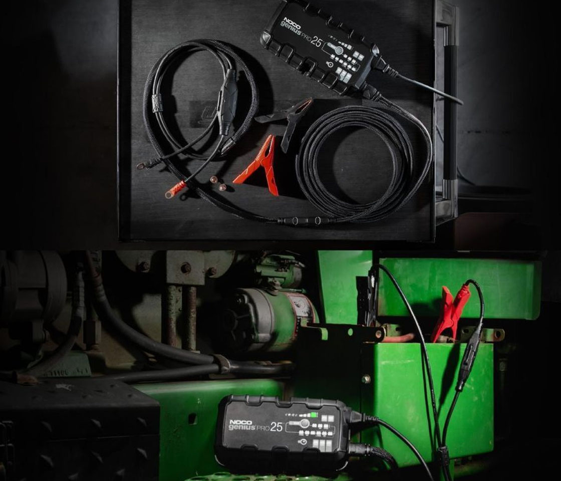 CARREGADOR INTELIGENTE BATERIAS 6V / 12V / 24V NOCO 25A GENIUSPRO 25