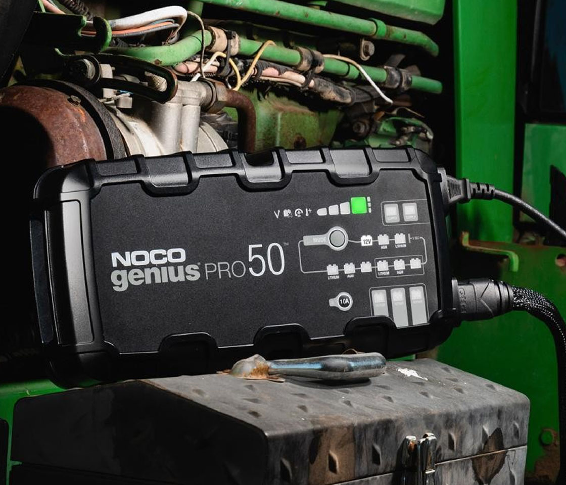 CARREGADOR INTELIGENTE BATERIAS 6V / 12V / 24V NOCO 50A GENIUSPRO 50