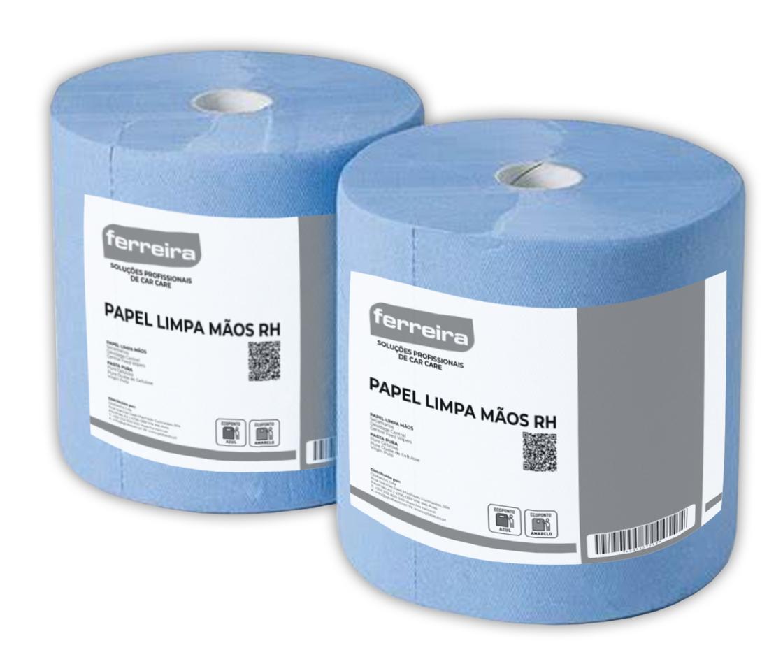 Papel Limpa Mãos RH Azul