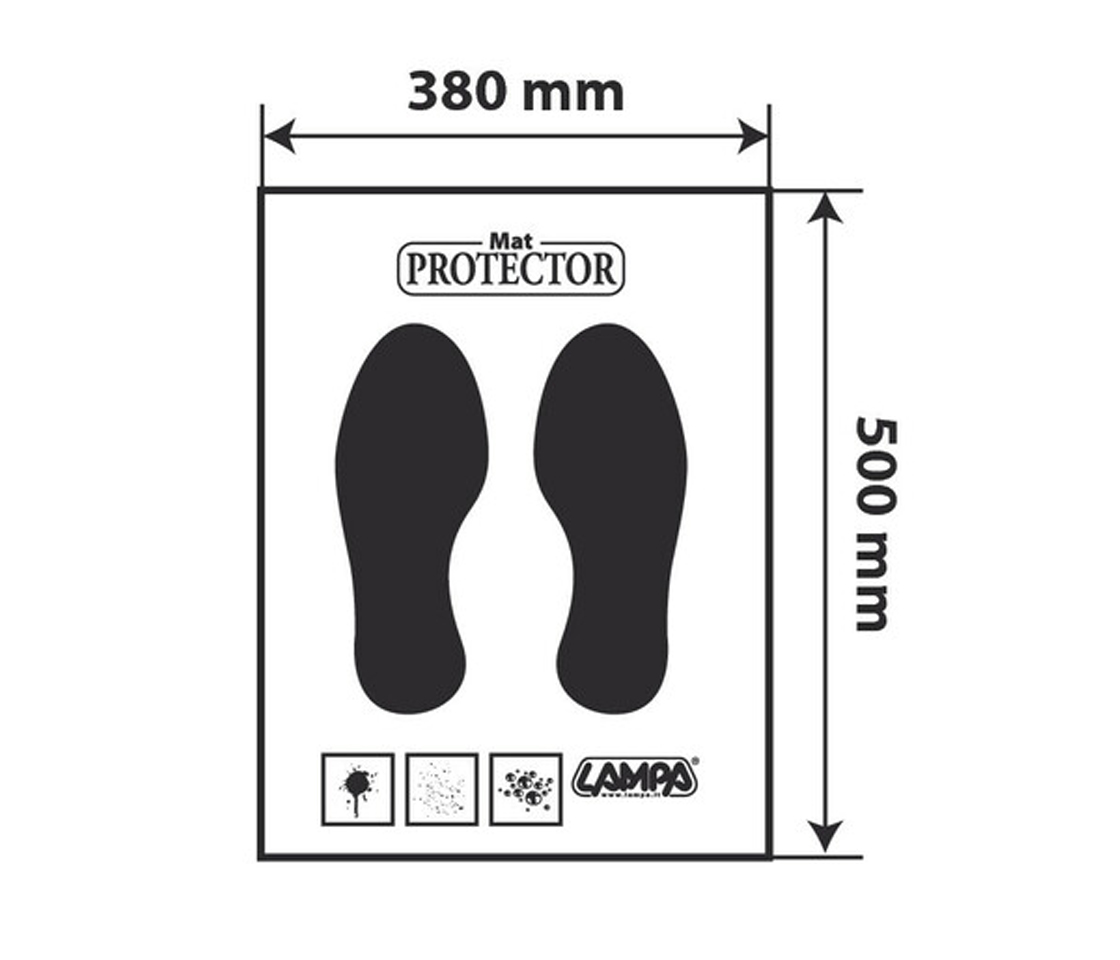 DISPENSADOR PROTECÇÕES PAPEL PARA TAPETES 53001 LAMPA