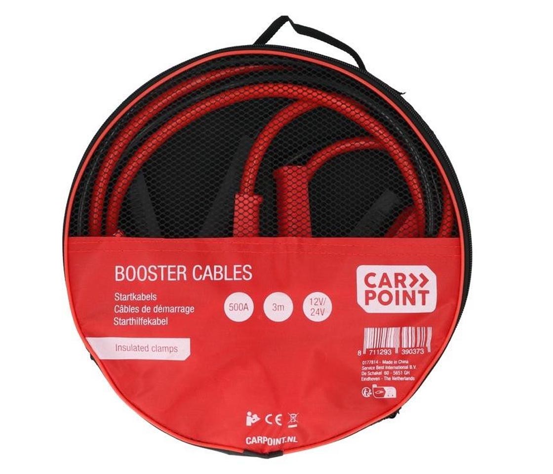 CABOS BATERIA / DESEMPANAGEM 12/24V 3M 500A CARPOINT 0177814