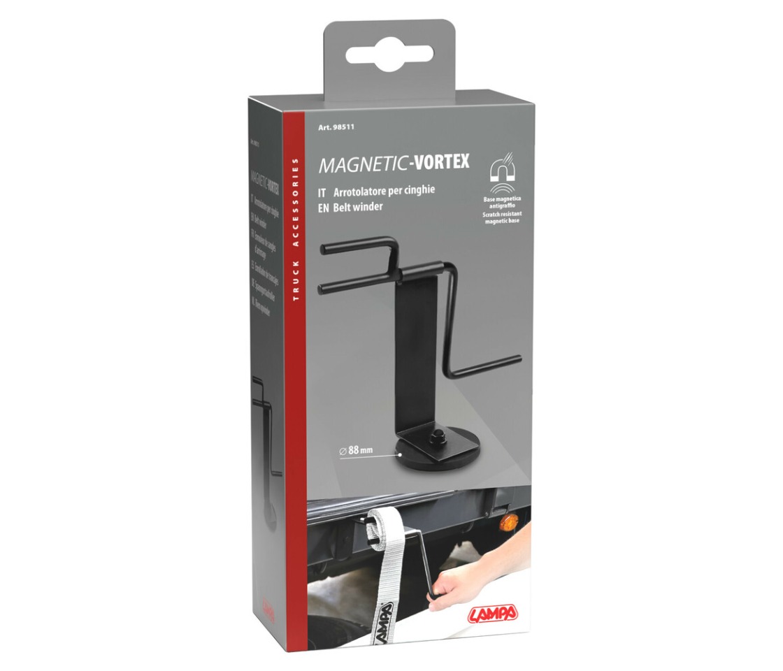 ENROLADOR DE CINTAS COM BASE MAGNÉTICA, MAGNETIC-VORTEX LAMPA 98511